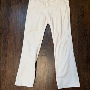 Lucky Brand Women's Cream Flare Jeans mid rise boot